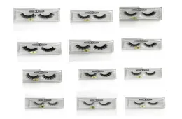 3D Mink Eyelashes False Eyelash Handmade Handmade Long Fand Fake Cross Cross Faux Eye Makeup for Women8983877