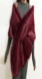 Lanshifei Nuovo stile Scialtro di alta qualità Scialle di pelliccia Furpa Sciarpa IMITAZIONE IMITAZIONE DI RABBIO CAPE Y18102010107899488
