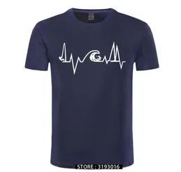 Sea Heartbeat Surf Life T Shirts Men Seging Electric Pulse Funny Tshirt Youth Casual Brand Tshirt Plus Size 2106297045113