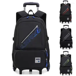 Backpack Rolling For Boys Wheeled Mochilas Masculinas Trolley School Bags Carry On Kids' Luggage Primary Junior High Bag