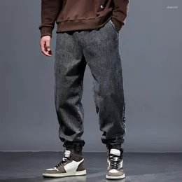 Jeans maschile con tasche pantaloni cargo graphic harem uomo pantaloni da cowboy y2k kpop designer in stile coreano lavata classica xs