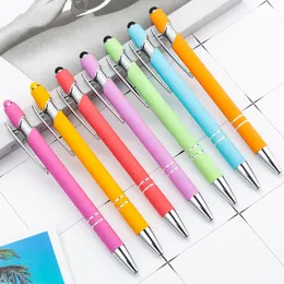 Kapazitiver Touch Metal Press Ballpoint Stift Handschrift Touchscreen Ball Point Pens Home Office School Schüler Schreibdarsteller TH1451