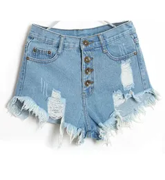 Ladies Short Pants Women Summer Casual Spodnie Kobiety lato 2019 1PC Vintage Dżinsy z wysokim talią krótkie Y5213862964