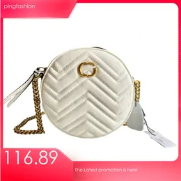 Ombro g de ping saco de corrente de ping ringer redonda crossbody grande capacidade estudante aluno mais recente tendência de rua explosiva cor sólida com zíper ondulado bolsas de couro feminino 18 cm s