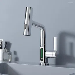 Torneiras de pia do banheiro 360 ° Rotation Kitchen Faucet Premium e 3 Modos de fluxo de água Pull para gourmet