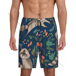 Мужская одежда для сна тропические милые еновые пижам