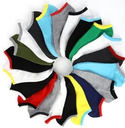 Wholesummer Style Socks Pure Color Socks for Men Sport Basketball Socks Cotton New Mens Boat Socks 20pcs10pairslot FZ00657821793
