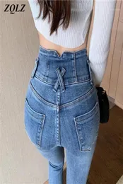 Mode hohe Taille Jeans Skinny Jeans Frauen 2021 Koreanische sexy Bleistifthose Frau Streetwear Highwaist Jean Hosen Frau Frauen06909822