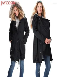 Women039s Down Down Parkas Jaycosin Fashion Stitching Capuz de peles Coloque de pele longa casaco de casaco fora