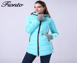 Whole FIONTO Winter Coat Women New Winter Jacket For Women Hooded Long Cotton Warm Coat Slim Waist Thick Parkas Outwear 2017 1489767