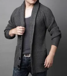 VXO Men Autumn Plus Size Cardigans Men Casual Sweater Thick Warm Autumn Winter Male Single Breasted Cardigan Masculino1188757