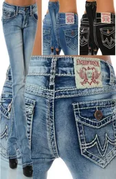 Women039s True Jeans High Quality Byxor Denim Designer Dark Solid Color Straight Tr Jean For Women Pants 7793112