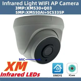 Wireless Camera Kits 5/3MP infrared built-in microphone WIFI wireless AP IP ceiling dome camera SD card slot XMEYE ICsee P2P indoor night vision J240518