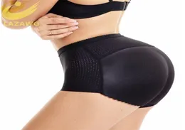 Lazawg Kadınlar Pad Butt ile Kontrol Külotu Kaldırıcı Kalça Geliştirici Örgüsü İç Çamaşır Push Up Big Ass sahte ocks vücut şekillendirici 2112203469782