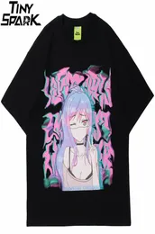 Men Hip Hop Streetwear T Shirt Sexy Anime Girl Illusion Print Tshirt Summer Short Rleeve Tshirt Harajuku bawełniany luźne szoleci 27793595