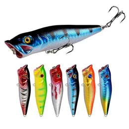 Baits Lures Newly arrived 1 piece of Big Popper fishing bait 9.5cm 12g 3D eye bait Topwater crank bait follicle trap Tackle Isca Poper JapanQ240517