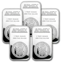 Großhandel 1 Unz Silber Bar Apmex Lose 5 Bars United States Silver Bar Coin
