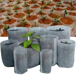 Piantatrici vaso a 24 dimensioni biodegradabili per semi non tessuti per la crescita della crescita del seme pianta giardino di ventilazione ecologica Bagq240517