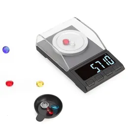 0.001g precision electronic scale 100g/50g/20g digital weighing gemstone jewelry diamond scale portable laboratory weighing million scale 240508