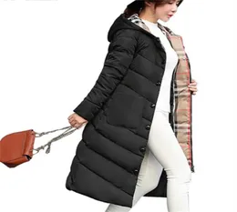 Moda dziewczęta długie parkas kobiety płaszcz zimowy grube bawełniane kieszenie kurtki damskie kempingowe parka krótka bawełna jacka 7184828