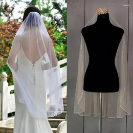 Bridal Veils Wedding Bride Bride Veil White Color con pettine One Stray Women Pography PROPS BLITTER ACCESSORI SUTTIVI