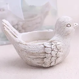 Świece Ceramika Wall White Bird Holder European Candlestick Herbata Dekoracja Dekoracja T817