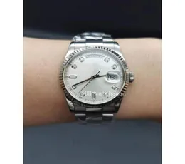 2022 Premium Watch 2813 Auto 36 mm Gold Diamonds Men039s Bransoletka zegarek 1182396055154