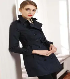 S Frauen Mode England Britisch Britisch mit mittlerem Graben Coathigh Quality Markendesign Doppelbrustes Trenchcoatgröße SXXL 5 Farben8153990152