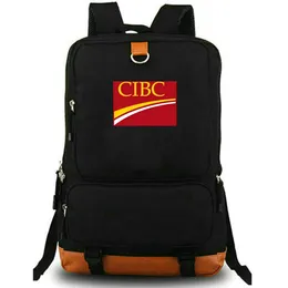 CIBC backpack Canadian Imperial Bank of Commerce daypack school bag packsack Print rucksack Leisure schoolbag Laptop day pack