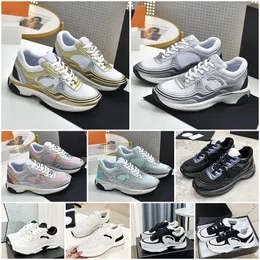 Designer Sneakers Star Luxury Casual Shoes Channel Mens Woman Trainers Sport Running Shoes Classic Tennis Shoes Thick Bottom Lace-Up Pink Yellow Sport Shoes