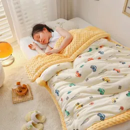 Kış Sıcak Bebek Yorgan Yorgan Kapı Kapitet Yaz Yumuşak Nap Kapağı Yatak Kalın Battaniye Doğum Bebek Kunkarı Sarma Yatak 240511