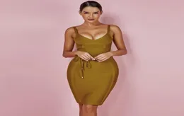 Ocstrade Women Bangage Dress 2019 Rayon без рукавов лето новое прибытие Sexy V Seck Vestido Bodycon Club Party 1308461096