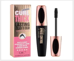 Drop QIC 4D Seidenfaser Wimpern Mascara wasserdichtes Rand Mascara für Wimpernverlängerung Schwarz dicke Verlängerung der Augen Wims BUS9492861