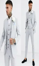 Uomini formali Suit smoking slim fit office lavoro lavoro da sposa blazer pantalone alla moda wasitcoat bel culo abito da gusto 6967820
