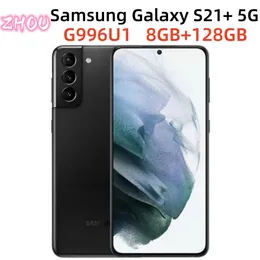 Reformado Samsung Galaxy S21+ 5G S21 Plus G996U1 128GB Celular original Celular 6,7 "Octa Core 8GB Snapdragon888 ESIM 64MPDual 12MP ESIM 1PCS
