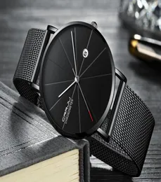 2020 Crrju Herren Uhren Top -Marken Luxus schwarzer Quarz Männer Watch Drop Mesh Gurt Casual Orologi da Uomo di lusso automatic3349141