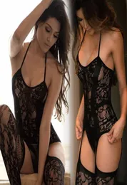Kvinnor sexiga underkläder set erotisk babydoll lace mesh klänning lstry kvinnor039s teddy lenceria porr sexkläder kostymer sexi lady 5140585