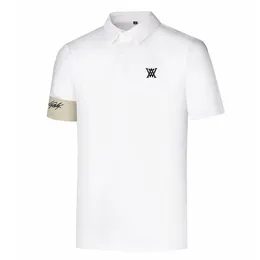 2024 Leisure Golf Men's Men's Fut Shirt Summer Loose Polo Рубашка мужская одежда для гольфа с короткими рукавами