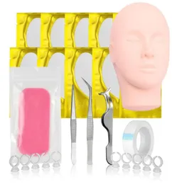 False Eyelashes Set For Eyelash Extension Kit Mannequin Lashes Dummy Head Practice Accessories Supplies6821547