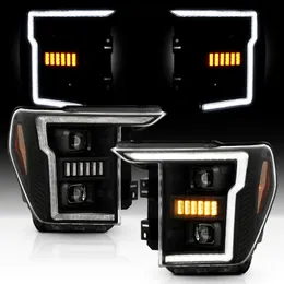 Black Sequential LED-Blinker-Projektor-Scheinwerfer für 2021-2024 Ford F150