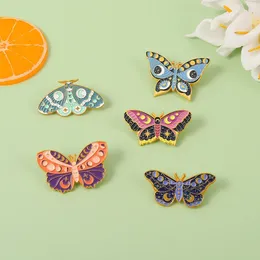 Broches xedz desenho animado broche de borboleta colorido animal maquinista de metal pino roupas de bolsa de roupas de jóias fofas para crianças