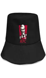 Moda KFC unissex Chapéu dobrável de balde Cool Team Fisherman Beach Visor vende logotipo do Cap Bowler KFC Font Kentucky Fried Chicken LEM7022314