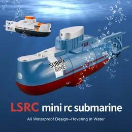RC Boat Çocuk Oyuncak Mini Uzaktan Kumanda Denizaltı Su Geçirmez Radyo Kontrollü Gemi Dalış Modeli Elektrik Modeli Oyuncaklar Childern Hediye 240518