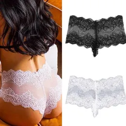 Sexy Women039s Roupa Underleira Calcinha de renda sem costura Mulheres calcárias transparentes CULOTTE DENTELLE ADREIA PLUS SIZER5383485