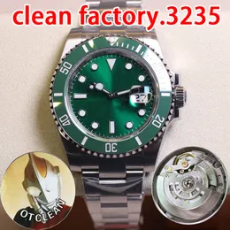 Top Mens Watch Super Sub 3235 자동 기계식 이동 시계 41mm Clean Factory Sapphire 방수 904L 강철 고급스러운 글로우 즈크 고품질 상자