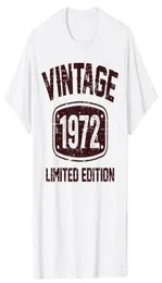 men039s tshirts سنوات خمر عام 1972 محدودة الإصدار 50 عيد ميلاد للنساء رجال مخصصين المنتجات 039S3550366