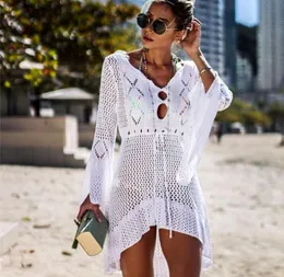 Zestawy Dyspejs Fansion Dress 2021 Designer Beach Cover Up White Swim Suits Womens Squywear Women Summer2927314