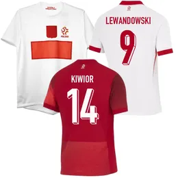 Retro vintage clássico 2012 2024 2025 Jerseys de futebol da Polônia Lewandowski Zielinski Szymanski Bednarek Kiwior Piaatek Zalewski Camisas de futebol da equipe nacional