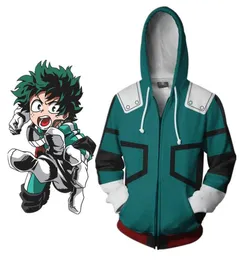 Anime My Hero Academia Izuku Midoriya Kostüm Hoodie Jacke Boku No Hero Academia Cosplay Sweatshirts Halloween Frauen Männer Coat6217022