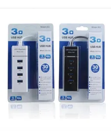 High Speed 5Gbps 4 Ports USB HUB 4 port usb 30 hub Splitter Adapter for Laptop PC Notebook Computer Peripherals Accessories9852848